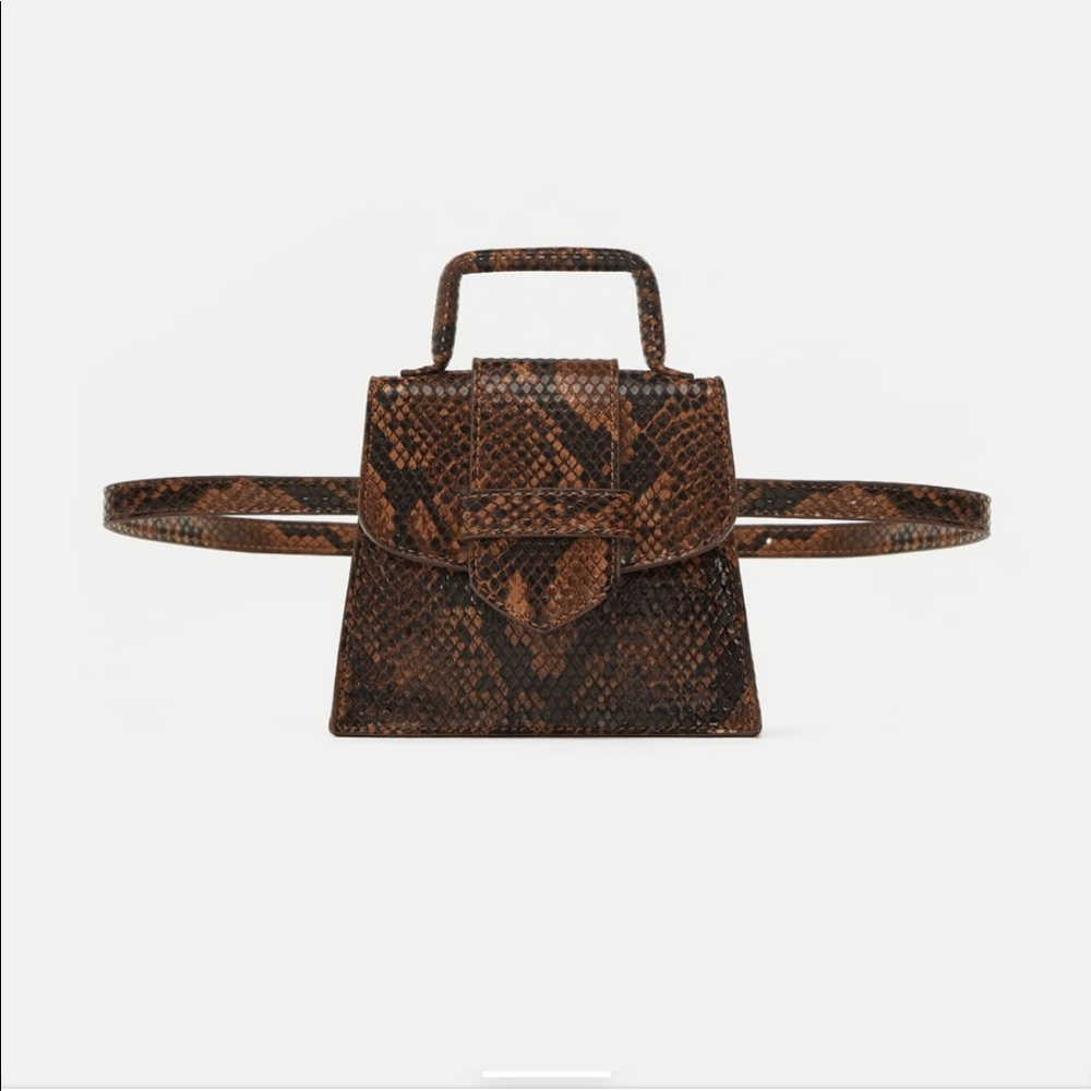 Zara Snakeskin Crossbody/ belt bag